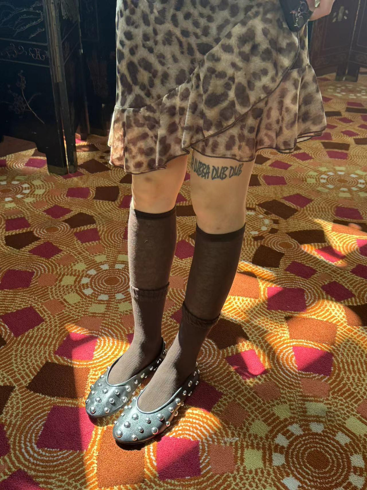 LIMISEVEN · Double-Cuff Knee-High Slouch Socks