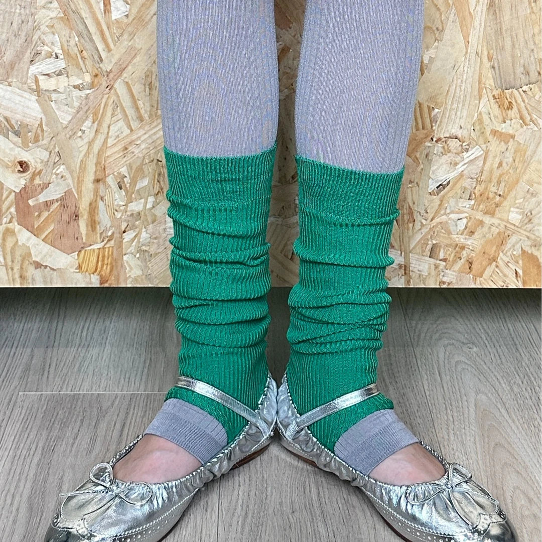 LIMISEVEN · Silky Mid-Calf Slouch Leg Warmers