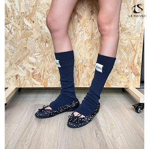 LIMISEVEN · Logo Double-Layer Stirrup Leg Warmers
