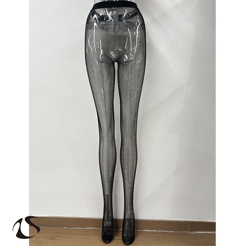 LIMISEVEN · Fine Mesh Vintage Openwork Lace Tights
