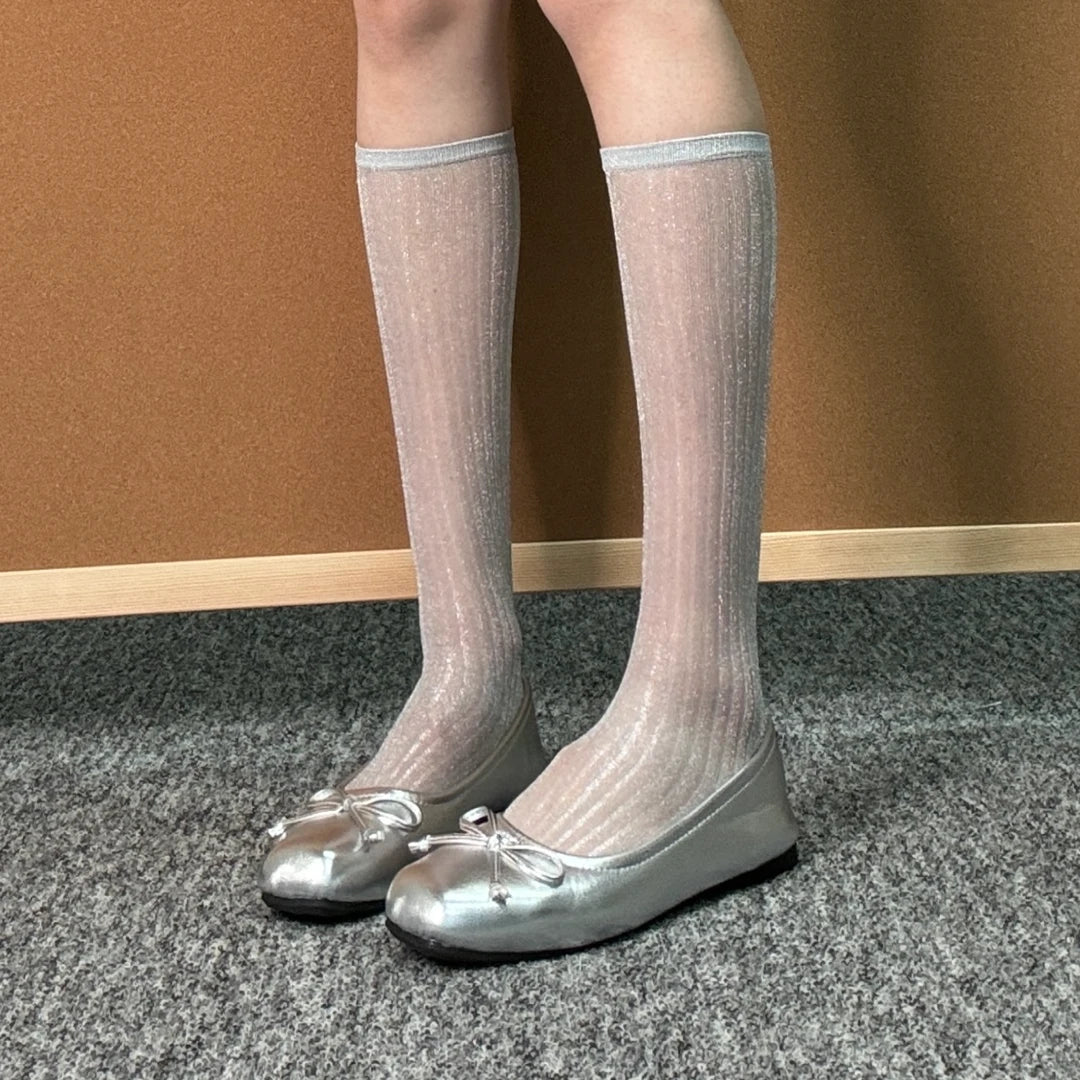 LIMISEVEN · Silky Shimmer Sheer Socks