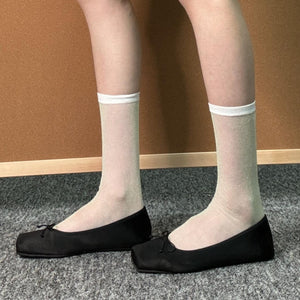LIMISEVEN · Silky Shimmer Sheer Socks