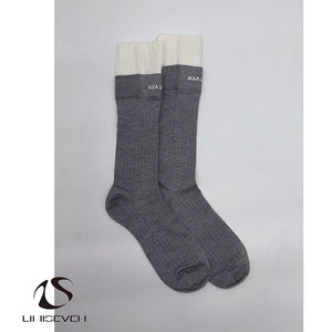 LIMISEVEN · 3D Letter Double-Layer Knee-High Socks