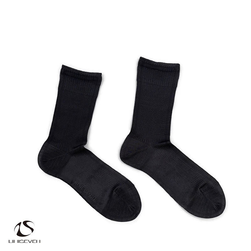 LIMISEVEN · Ribbed Cotton Mid-Calf Socks