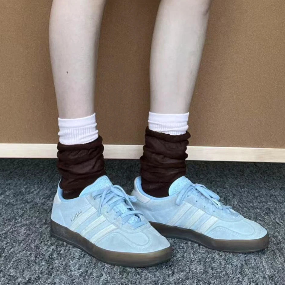 LIMISEVEN · Solid-Color Ribbed Socks with Layered Cuffs