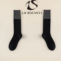 LIMISEVEN · Color-Block Ribbed Knee-High Socks