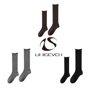 LIMISEVEN · Fine Wool Rolled-Cuff Calf Slouch Socks