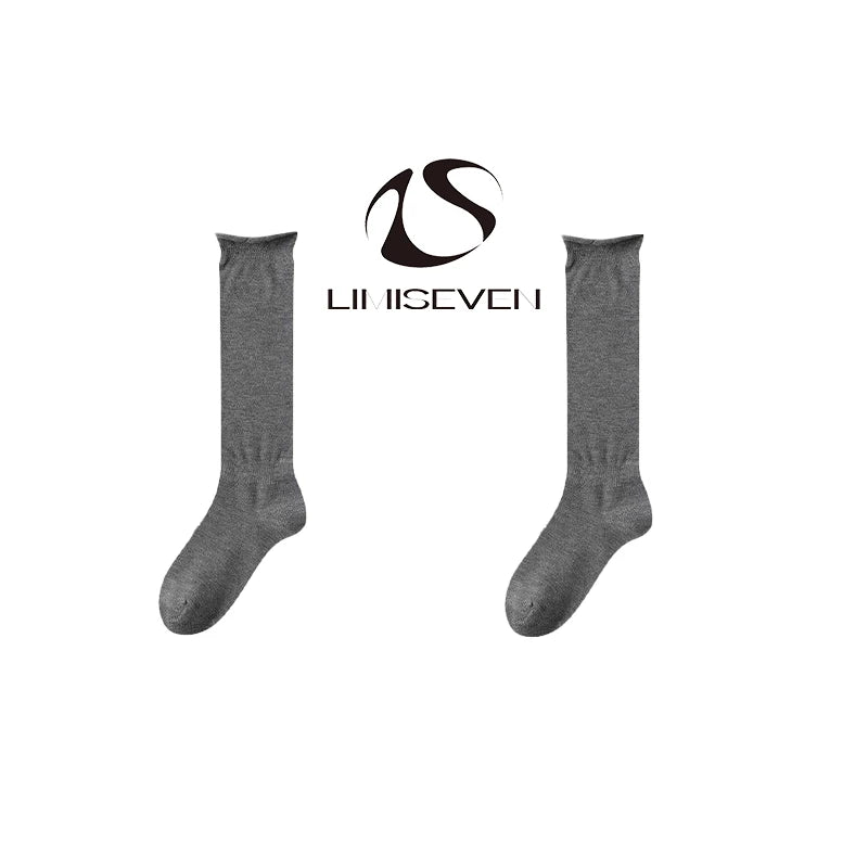 LIMISEVEN · Fine Wool Rolled-Cuff Calf Slouch Socks
