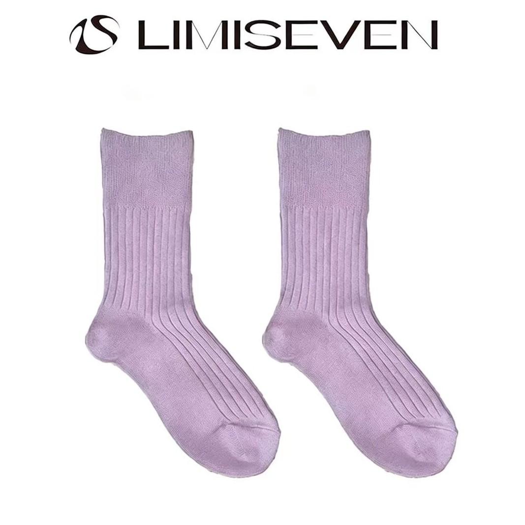 LIMISEVEN · Textured Ribbed Stretch Slouch Socks