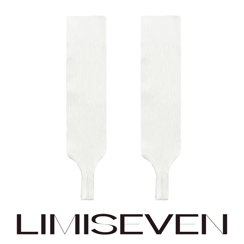 LIMISEVEN · Solid-Color Knit Stirrup Leg Warmers