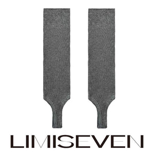 LIMISEVEN · Solid-Color Knit Stirrup Leg Warmers