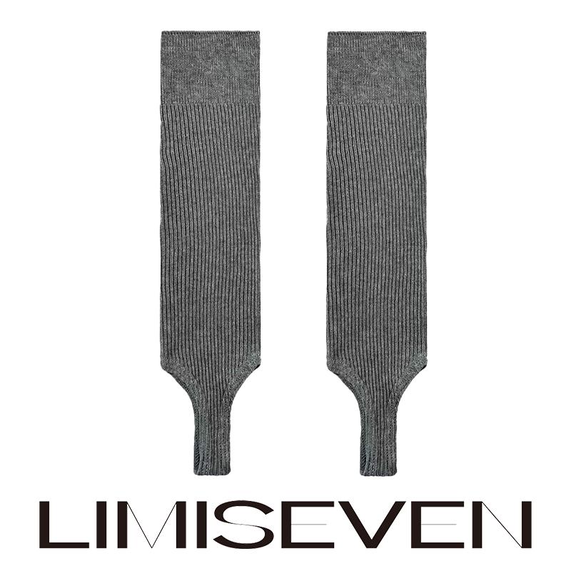 LIMISEVEN · Solid-Color Knit Stirrup Leg Warmers