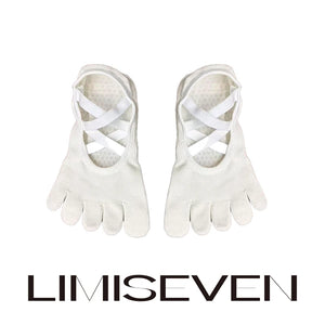 LIMISEVEN · Double Cross-Strap Non-Slip Five-Toe Socks