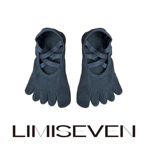 LIMISEVEN · Double Cross-Strap Non-Slip Five-Toe Socks
