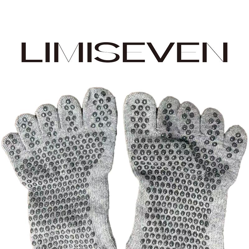 LIMISEVEN · Double Cross-Strap Non-Slip Five-Toe Socks