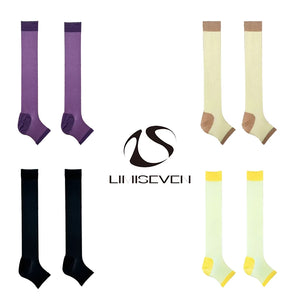 LIMISEVEN · Lightweight Color-Block Compression Slouch Socks