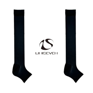 LIMISEVEN · Lightweight Color-Block Compression Slouch Socks