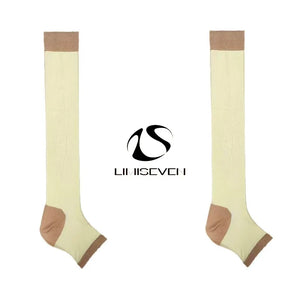 LIMISEVEN · Lightweight Color-Block Compression Slouch Socks
