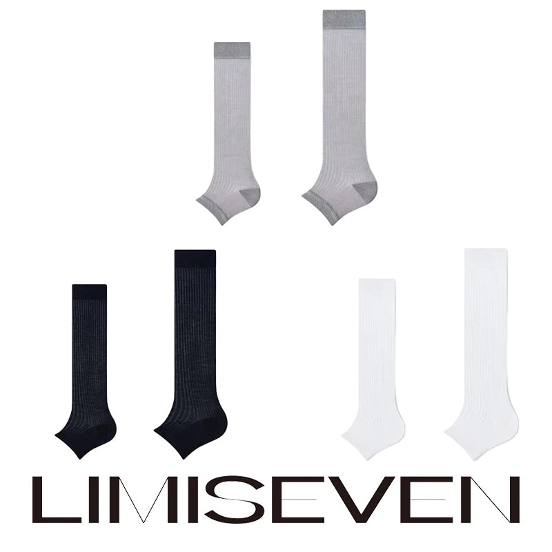 LIMISEVEN · Cooling Ribbed Mulberry Silk Stirrup Leg Warmers