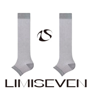 LIMISEVEN · Cooling Ribbed Mulberry Silk Stirrup Leg Warmers