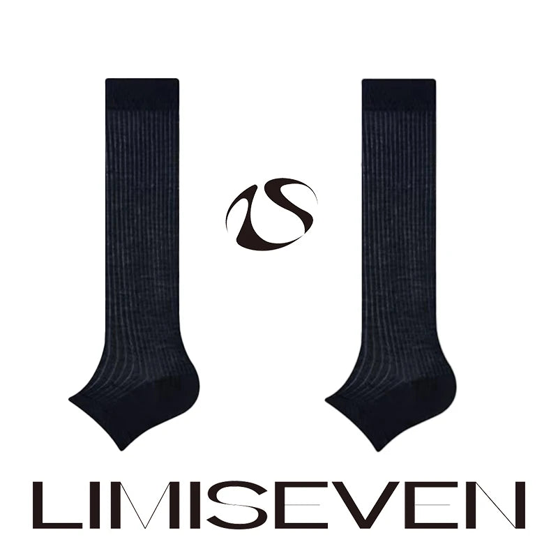 LIMISEVEN · Cooling Ribbed Mulberry Silk Stirrup Leg Warmers