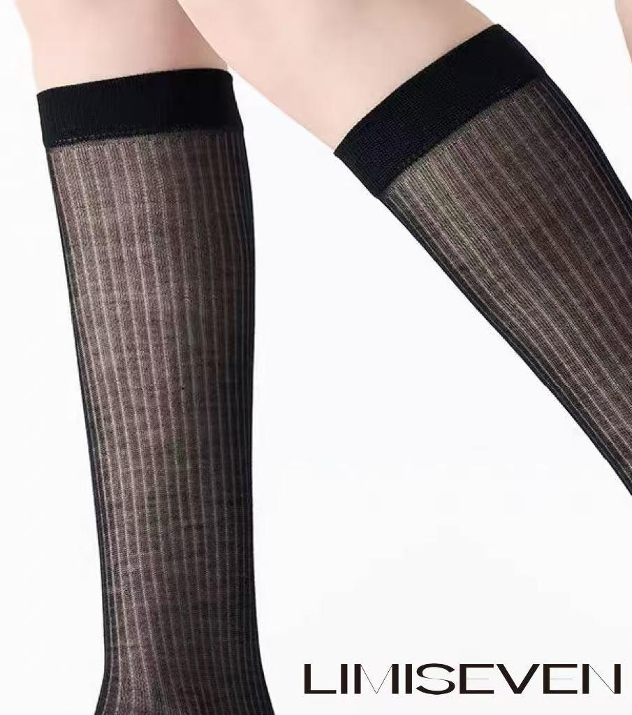 LIMISEVEN · Cooling Ribbed Mulberry Silk Stirrup Leg Warmers
