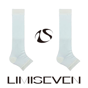 LIMISEVEN · Cooling Ribbed Mulberry Silk Stirrup Leg Warmers