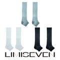 LIMISEVEN · Sheer Solid-Color Half-Foot Slouch Socks