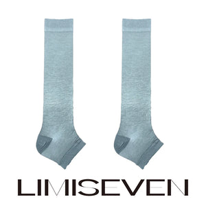 LIMISEVEN · Sheer Solid-Color Half-Foot Slouch Socks