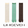 limiseven · Gold & Silver Metallic Ribbed Glitter Tabi Socks