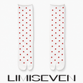 limiseven · Polka Dot Frill Cuff Split-Toe Socks