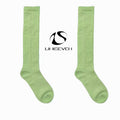 Limiseven wool hollow vertical stripe four-color design mid-calf socks