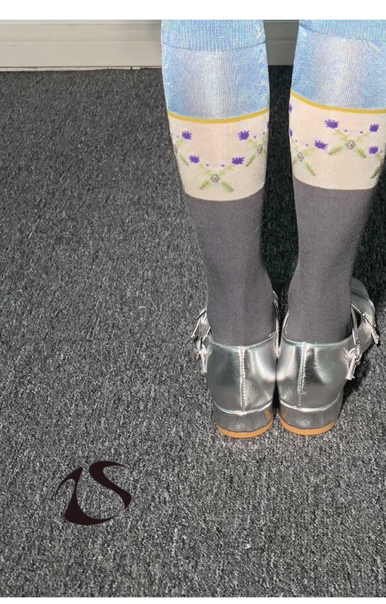 LIMISEVEN Vintage Pattern Patchwork Socks