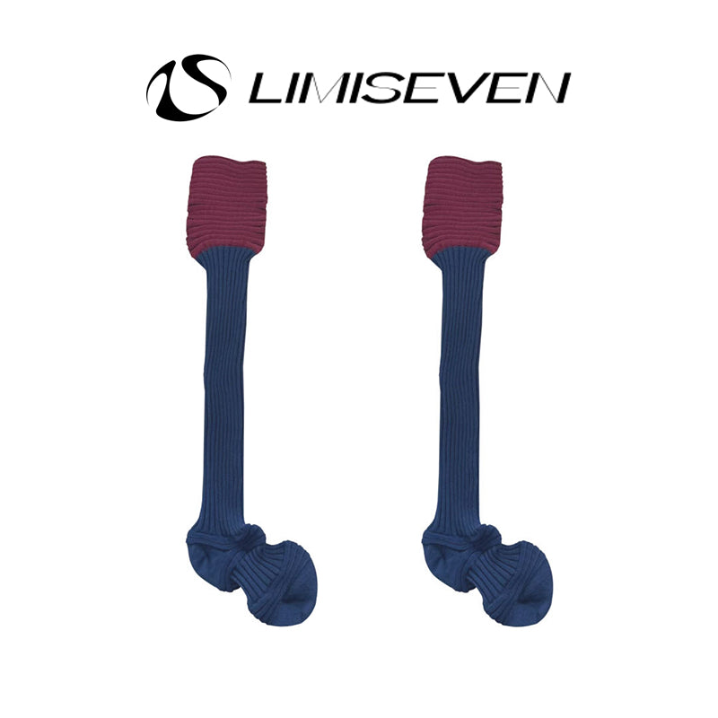 Limiseven personality niche twisted over-the-knee long socks