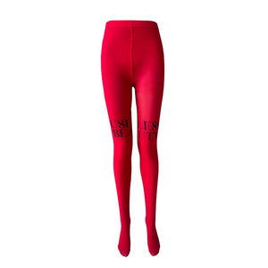 LIMISEVEN High-Waist Graffiti Print Tights