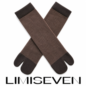 LIMISEVEN · Metallic Patchwork Shimmer Split-Toe Socks