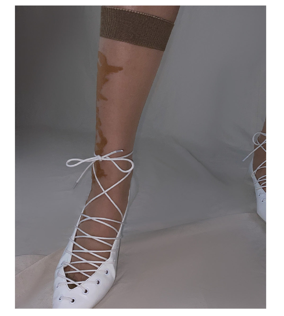LIMISEVEN Vintage Pattern Socks - Brown